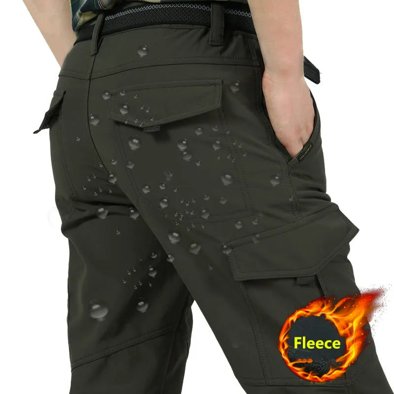 Fishing Pants Waterproof - Winter dikke broek heren dubbellaags fleece