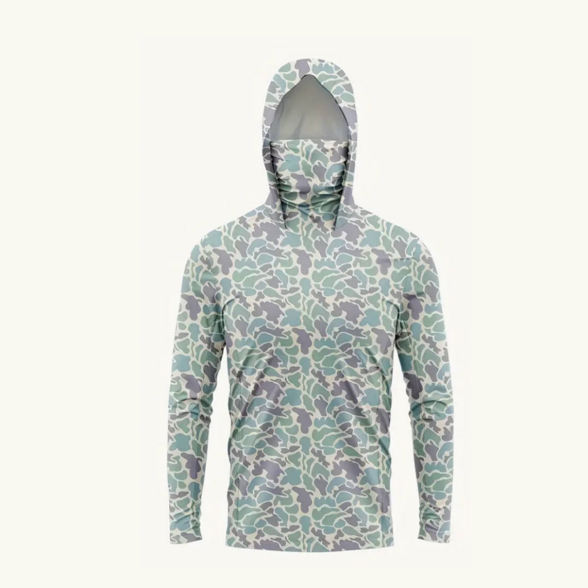 Fishing Mask Sun Protection - Heren UPF50+ Zonbeschermende Vissershirt met Gezichtsmasker