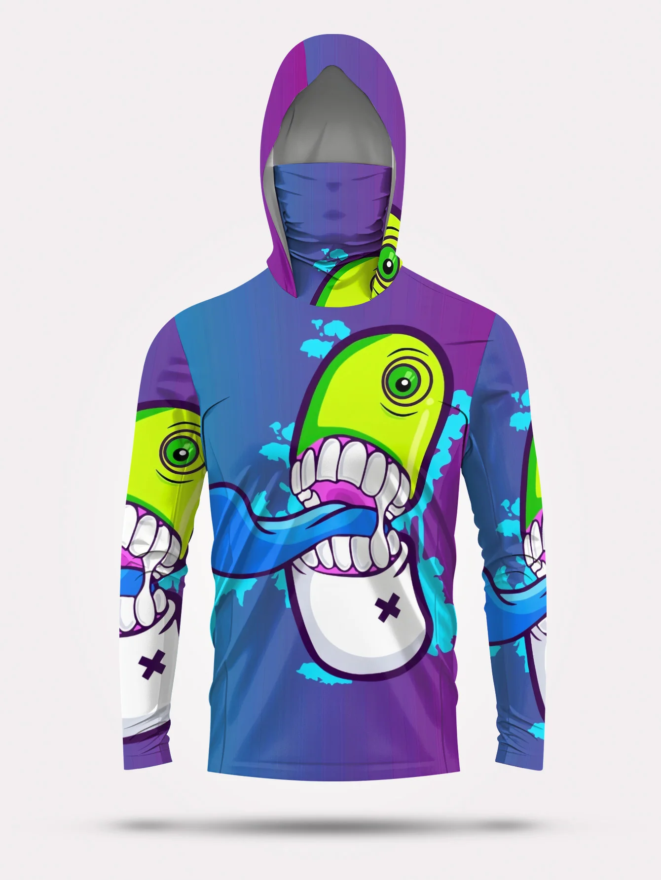 Heren Cartoon Monster Graffiti - Fishing Mask Sun Protection recensie en prijs