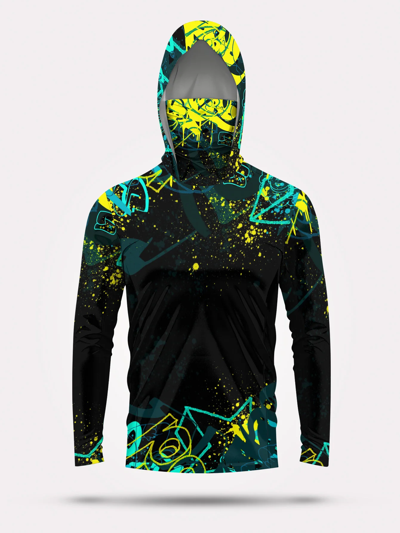 Heren UPF50+ vishoodie met gez - Fishing Mask Sun Protection recensie en prijs