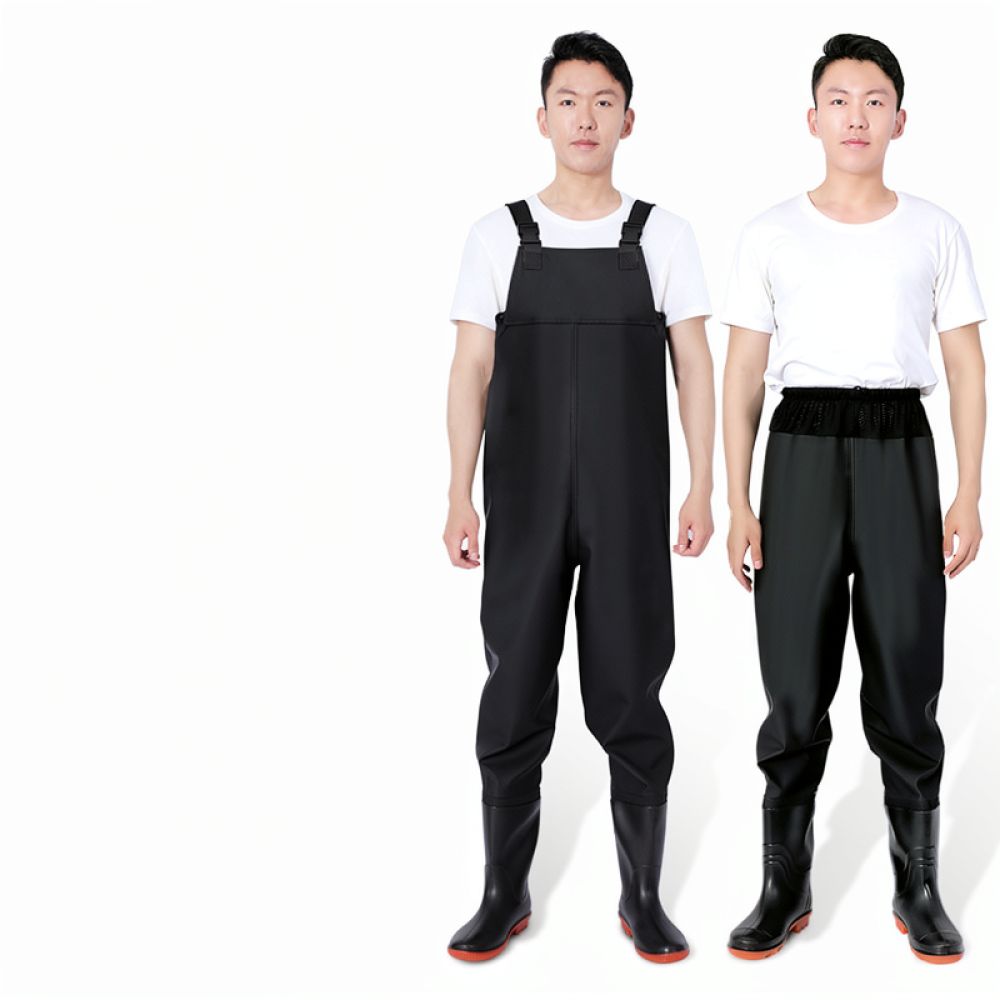 Zware PVC-wadbroek met laarzen - Fishing Rain Suit recensie en prijs