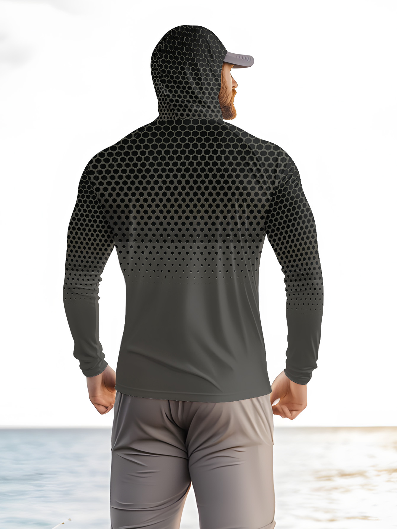 Heren zomer UPF50+ vissershirt - Fishing Mask Sun Protection recensie en prijs