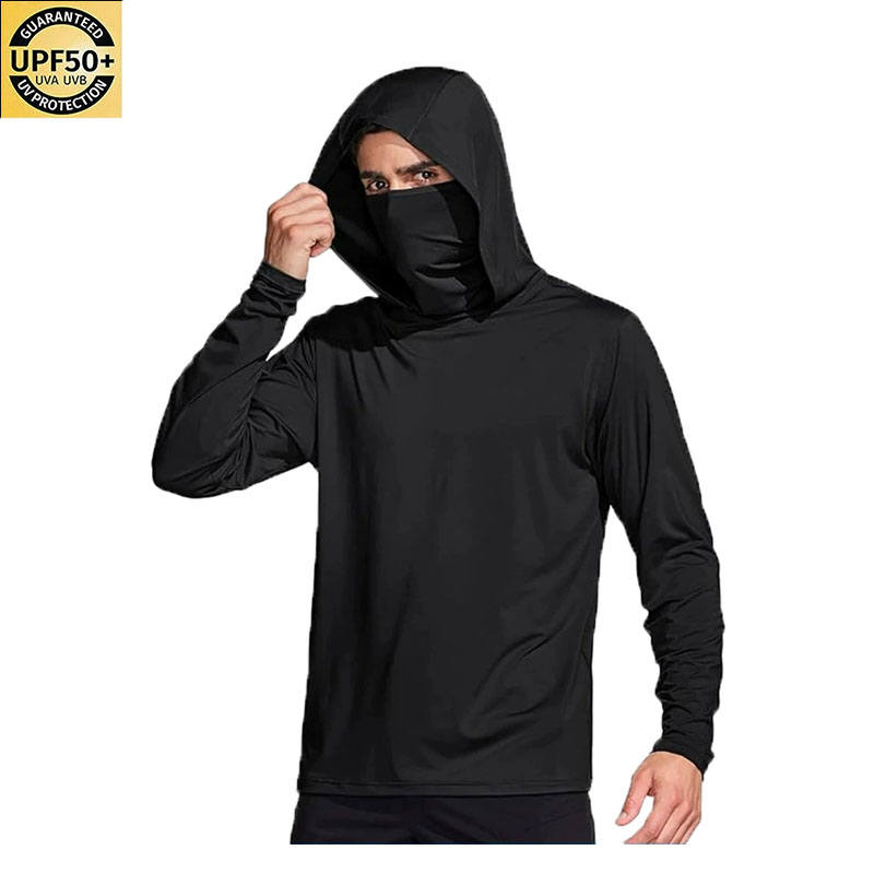 Heren Effen Kleur Vissershirt  - Fishing Mask Sun Protection recensie en prijs
