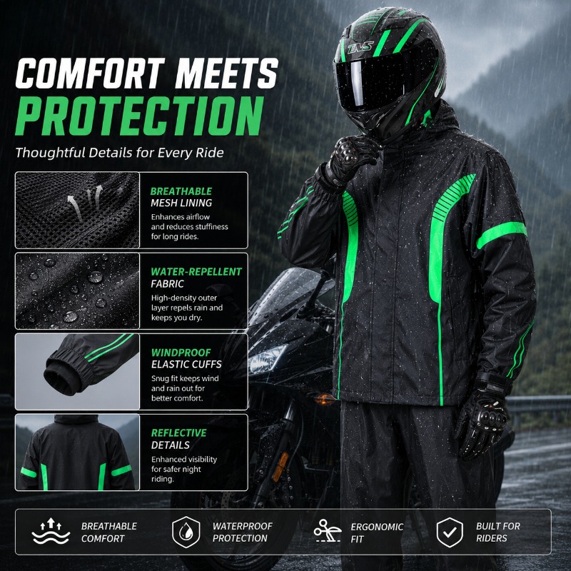 Motorregenpak waterdichte jas  - Fishing Rain Suit recensie en prijs