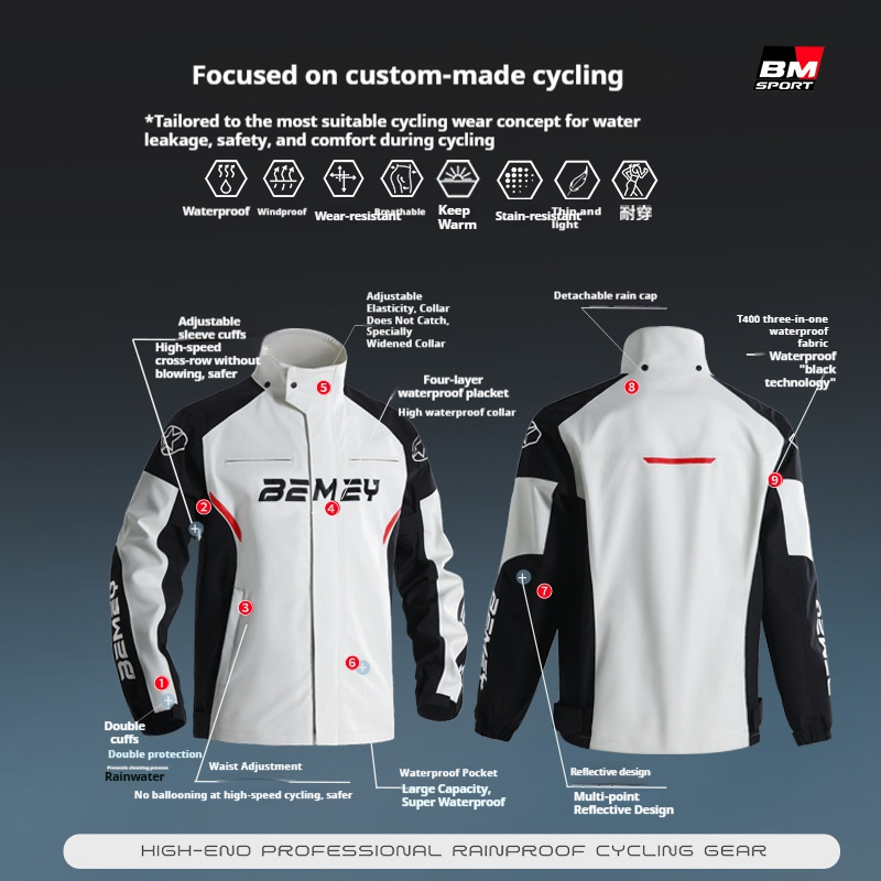 Motorregenjas voor heren, Take - Fishing Rain Suit recensie en prijs